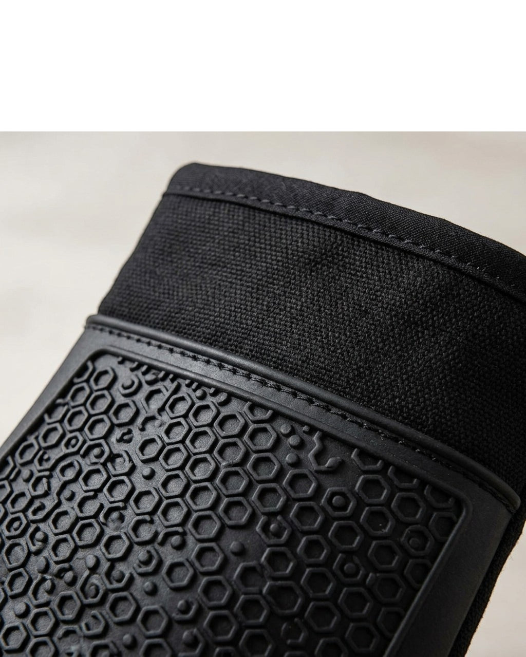 Bjwfx Silicone Grip Oven Mitts 2-Pack Black 35 cm