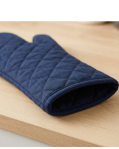 Bjwfx Extra Long Oven Mitts 2-Pack Navy 40 cm
