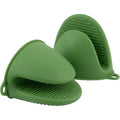 Bjwfx Silicone Mini Oven Mitts 2-Pack Green